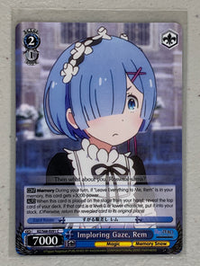 Imploring Gaze, Rem - RZ/S68-E091 C - Weiss Schwarz RE:Zero Memory Snow