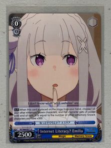Internet Literacy? Emilia - RZ/S68-E071 U - Weiss Schwarz RE:Zero Memory Snow