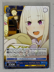 Madly in Love With Puck, Emilia - RZ/S68-E074 U - Weiss Schwarz RE:Zero Memory Snow