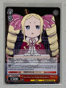 Magic-Release Season Strategy Meeting, Beatrice - RZ/S68-E028 U - Weiss Schwarz RE:Zero Memory Snow