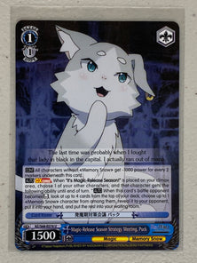 Magic-Release Season Strategy Meeting, Puck - RZ/S68-E076 U - Weiss Schwarz RE:Zero Memory Snow