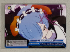 Praise Me! Praise Me! Aura - RZ/S68-E097 CC - Weiss Schwarz RE:Zero Memory Snow