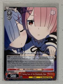 Taking Care of the Drunkards, Ram - RZ/S68-E038 C - Weiss Schwarz RE:Zero Memory Snow