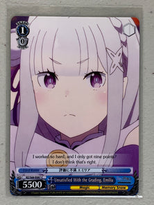 Unsatisfied With the Grading, Emilia - RZ/S68-E087 C - Weiss Schwarz RE:Zero Memory Snow