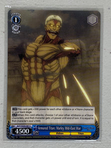 Armored Titan: Marley Mid-East War - AOT/SX04-087 C - Weiss Schwarz Attack on Titan Final Season