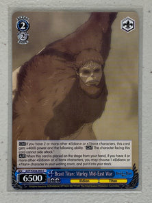 Beast Titan: Marley Mid-East War - AOT/SX04-093 C - Weiss Schwarz Attack on Titan Final Season