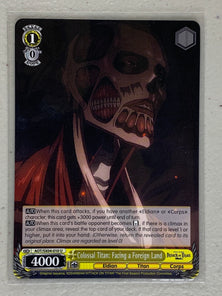 Colossal Titan: Facing a Foreign Land - AOT/SX04-010 U - Weiss Schwarz Attack on Titan Final Season