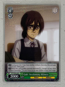 Gabi: Involuntary Witness - AOT/SX04-030 R - Weiss Schwarz Attack on Titan Final Season