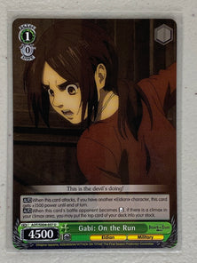 Gabi: On the Run - AOT/SX04-037 U - Weiss Schwarz Attack on Titan Final Season
