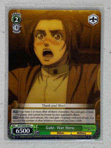 Gabi: War Hero - AOT/SX04-043 C - Weiss Schwarz Attack on Titan Final Season