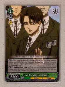 Levi: Drawing Boundaries - AOT/SX04-033 R - Weiss Schwarz Attack on Titan Final Season