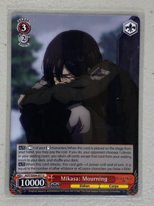 Mikasa: Mourning - AOT/SX04-057 U - Weiss Schwarz Attack on Titan Final Season