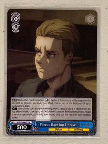 Porco: Growing Unease - AOT/SX04-075 U - Weiss Schwarz Attack on Titan Final Season