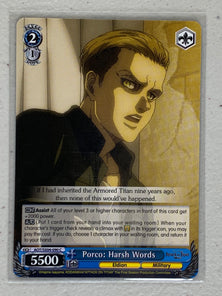 Porco: Harsh Words - AOT/SX04-090 C - Weiss Schwarz Attack on Titan Final Season