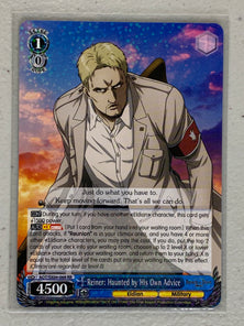 Reiner: Haunted by His Own Advice - AOT/SX04-068 RR - Weiss Schwarz Attack on Titan Final Season