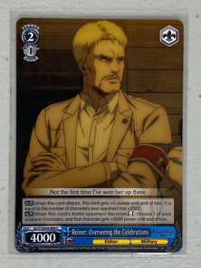 Reiner: Overseeing the Celebrations - AOT/SX04-089 C - Weiss Schwarz Attack on Titan Final Season