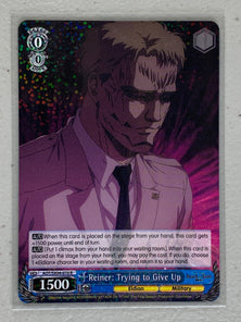 Reiner: Trying to Give Up - AOT/SX04-070 R - Weiss Schwarz Attack on Titan Final Season