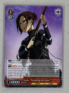 Sasha: "Wandering the Forest" - AOT/SX04-048 RR - Weiss Schwarz Attack on Titan Final Season