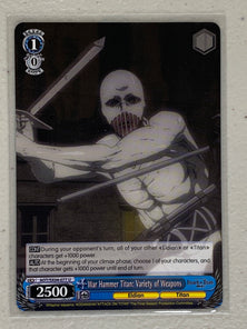 War Hammer Titan: Variety of Weapons - AOT/SX04-077 U - Weiss Schwarz Attack on Titan Final Season