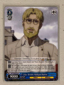 Zeke: Reliable Marleyan Warrior - AOT/SX04-074 R - Weiss Schwarz Attack on Titan Final Season