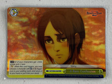 A Rare Confession - AOT/SX04-024R RRR - Weiss Schwarz Attack on Titan Final Season