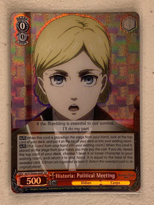 Historia" Political Meeting - AOT/SX04-049S SR - Weiss Schwarz Attack on Titan Final Season