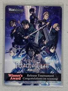 Weiss Schwarz Attack on Titan Final Season Winner's Award Release Tournament Promo Card