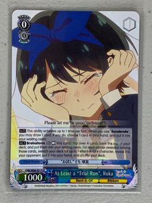 At Least a "Trial Run", Ruka - KNK/W86-E079 R - Weiss Schwarz Rent-A-Girlfriend