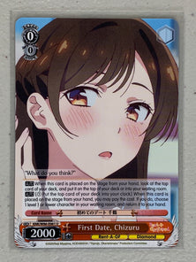 First Date, Chizuru - KNK/W86-E061 U - Weiss Schwarz Rent-A-Girlfriend
