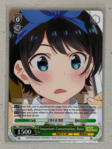 Important Conversation, Ruka - KNK/W86-E036 C - Weiss Schwarz Rent-A-Girlfriend