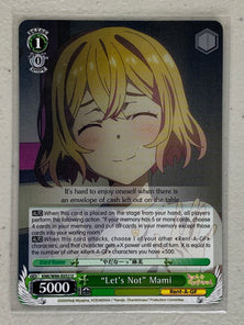 "Let's Not" Mami - KNK/W86-E032 U - Weiss Schwarz Rent-A-Girlfriend