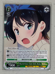 Mysterious Cute Girl, Ruka - KNK/W86-TE07 TD - Weiss Schwarz Rent-A-Girlfriend