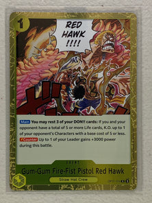 Gum-Gum Fire-Fist Pistol Red Hawk - OP11-114 R - One Piece A Fist of Divine Speed OP-11