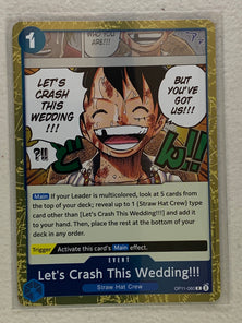 Let's Crash This Wedding!!! - OP11-060 R - One Piece A Fist of Divine Speed OP-11