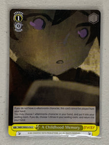 A Childhood Memory - RWBY/WX03-016 U - Weiss Schwarz RWBY
