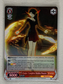 Cinder: Complete Maiden Powers - RWBY/WX03-043S SR - Weiss Schwarz RWBY