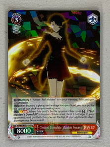 Cinder: Complete Maiden Powers - RWBY/WX03-043 RR - Weiss Schwarz RWBY