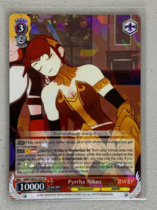 Pyrrha Nikos - RWBY/WX03-053 R - Weiss Schwarz RWBY
