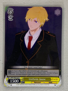 Uniform Jaune - RWBY/WX03-007 U - Weiss Schwarz RWBY