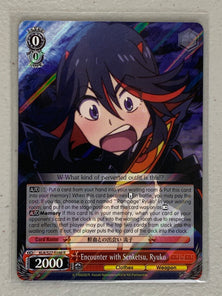 Encounter with Senketsu, Ryuko - KLK/S27-E046 R - Weiss Schwarz Kill la Kill