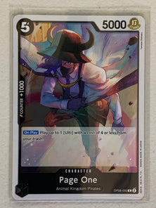 Page One - OP08- 092 R - One Piece Card Game Two Legends OP-08