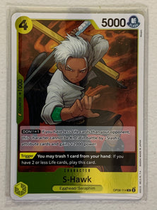 S-Hawk - OP08- 114 R - One Piece Card Game Two Legends OP-08