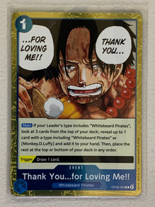 Thank You...for Loving Me!! - OP08- 053 R - One Piece Card Game Two Legends OP-08