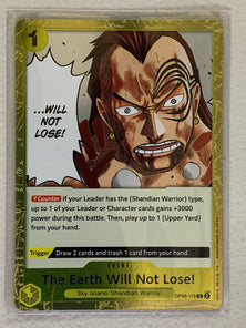 The Earth Will Not Lose! - OP08- 115 R - One Piece Card Game Two Legends OP-08