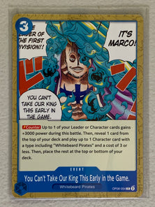 You Can't Take Our King This Early in the Game - OP08- 054 C - One Piece Card Game Two Legends OP-08