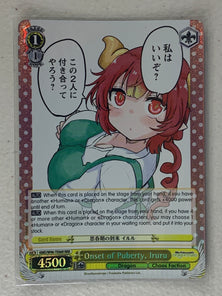 Onset of Puberty, Iruru - KMD/W96-TE06R RRR - Weiss Schwarz Miss Kobayashi's Dragon Maid