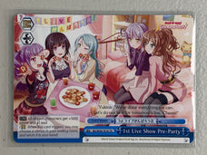 1st Live Show Pre-Party - BD/W54-TE18 TD - Weiss Schwarz BanG Dream! Girls Band Party