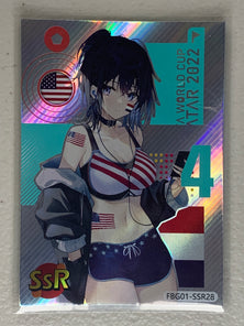 Team USA Supporter - FBG01-SSR28 - Football Girl FBG01