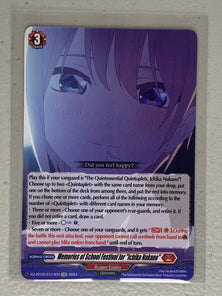 Memories of School Festival for "Ichika Nakano" (EXC) DZ-BT02/EX14EN - Cardfight Vanguard Illusionless Strife