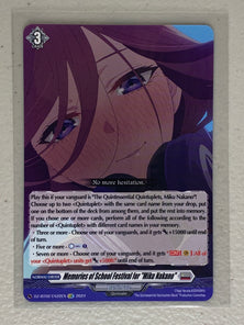 Memories of School Festival for "Miku Nakano" (EXC) DZ-BT02/EX22EN - Cardfight Vanguard Illusionless Strife